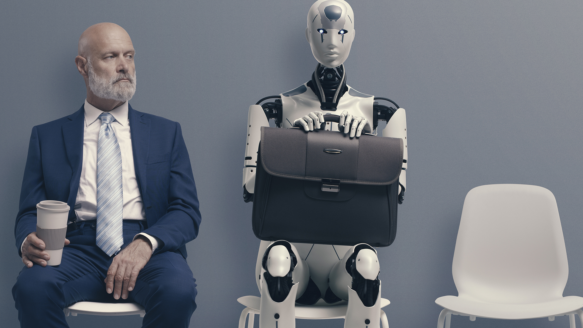 Auf dem Arbeitsmarkt stehen der Mensch und die künstliche Intelligenz schon heute wenigstens teilweise in Konkurrenz.