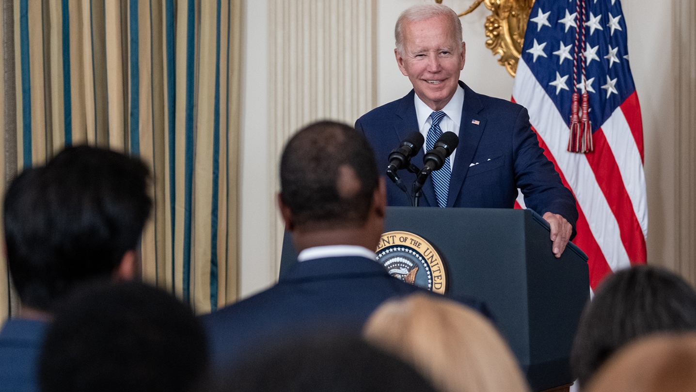 US-Präsident Joe Biden informiert über die «Inflation Reduction Act of 2022»